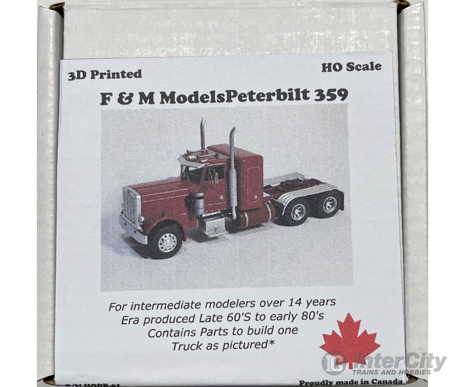 F&M Models Ho Hopb - 01 359 Peterbilt Truck (Resin Kit) Cars & Trucks