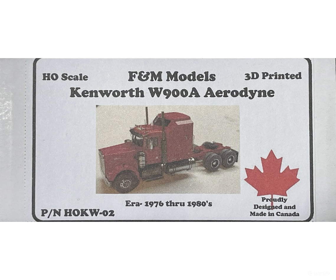 F&M Models HO Scale HOKW-02 Kenworth W900A Aerodyne Truck (Resin Kit) Cars & Trucks