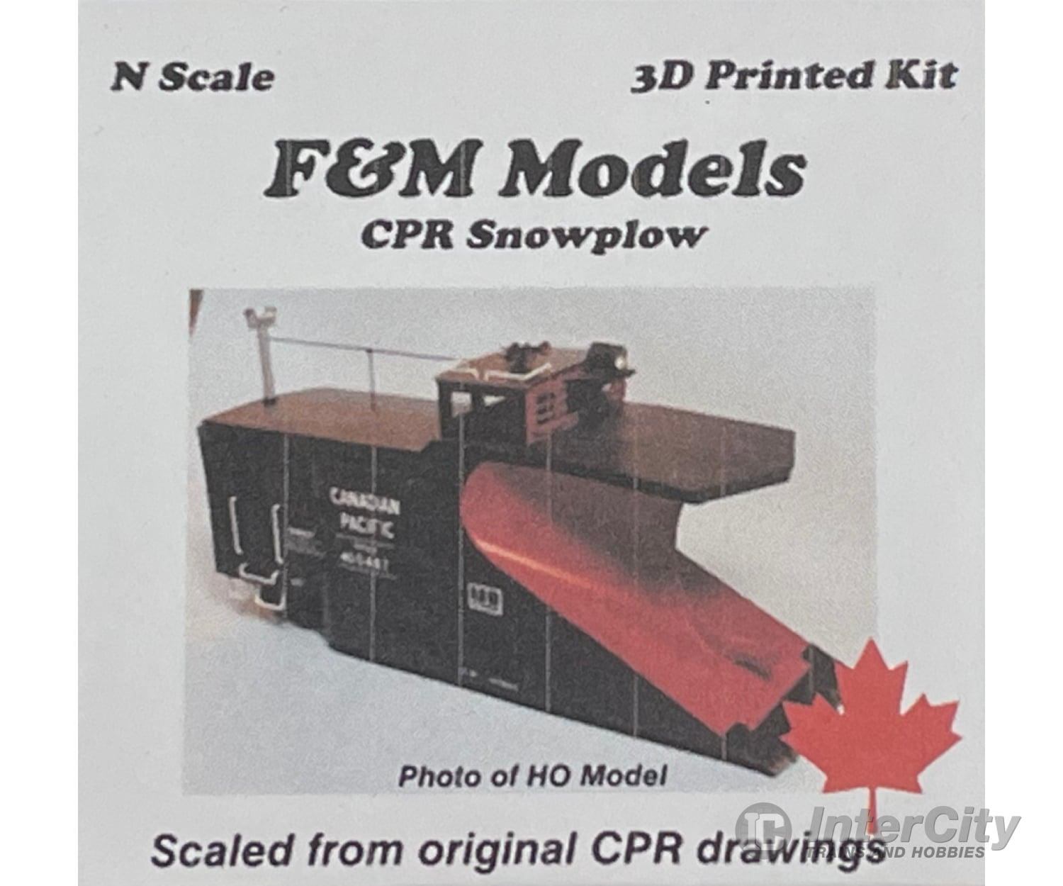 F&M Models N 16-010 Cpr Prairie Snowplow (Kit) Freight Cars
