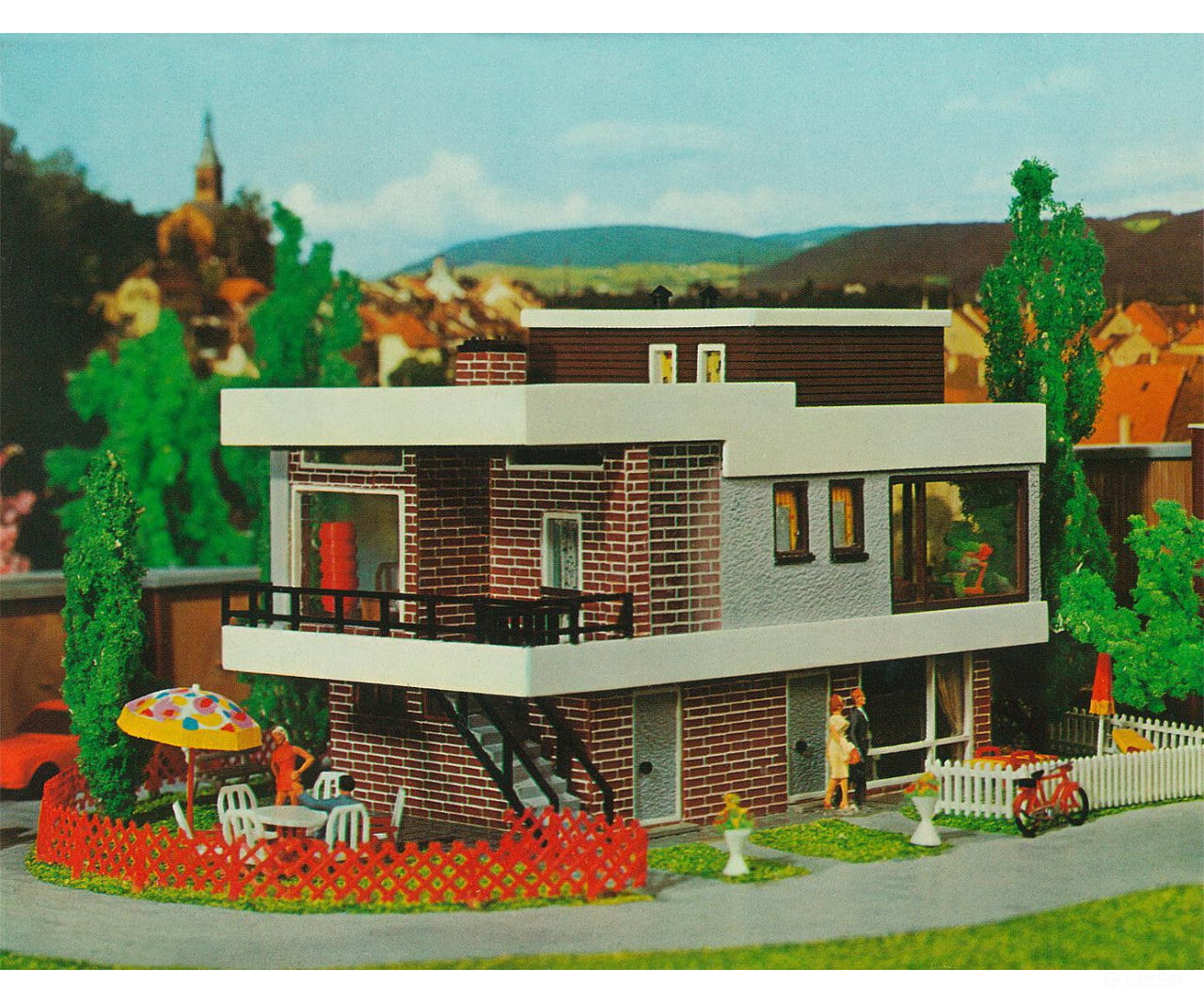 Faller 109257 Ho B-257 Modern House With Flat Roof Structures