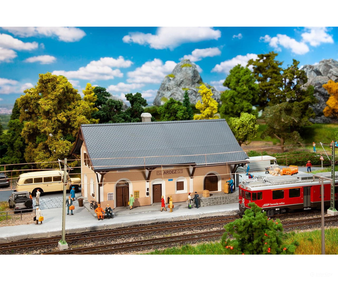 Faller 110144 Ho Ardez Station Structures