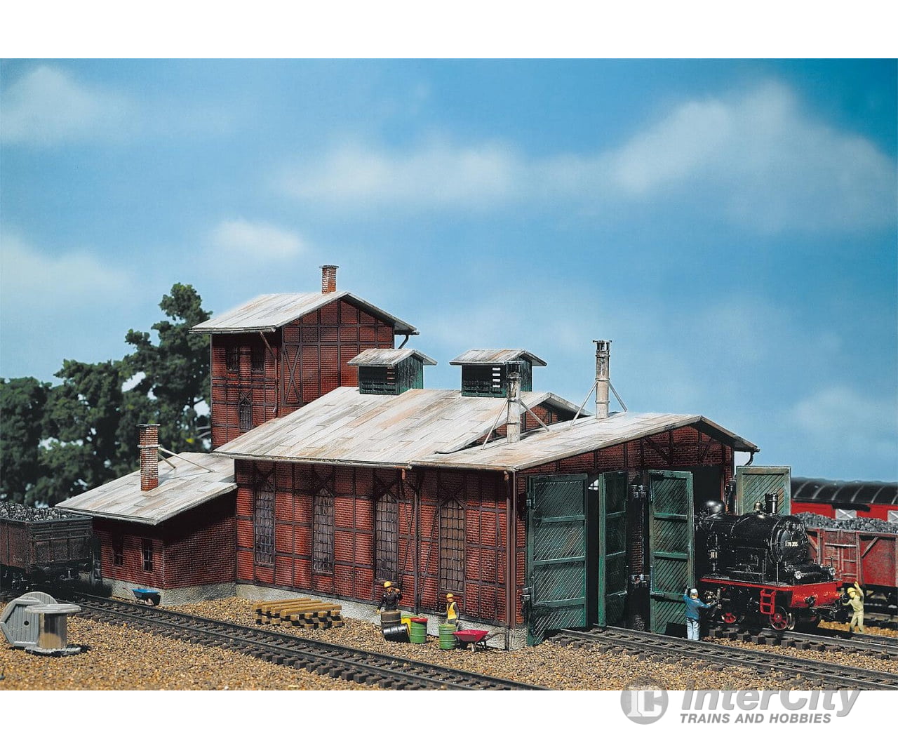 Faller 120161 Ho Locomotive Shed 2 Stalls Structures