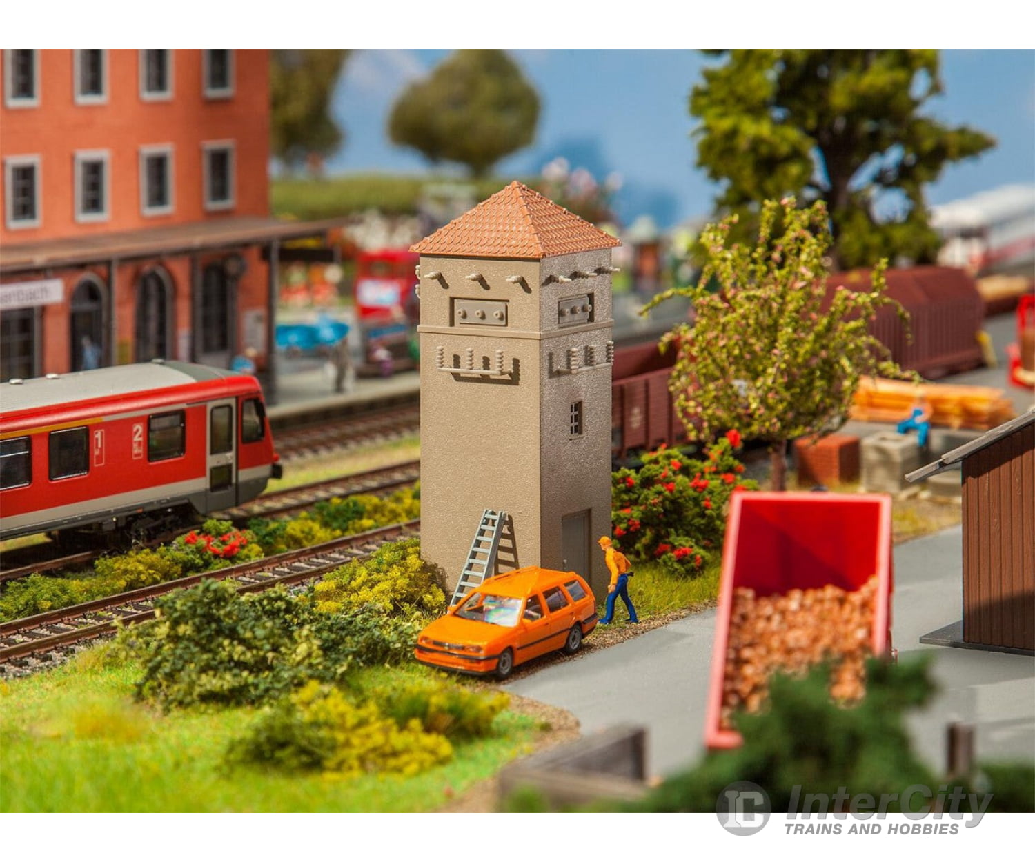 Faller 120261 Ho Small Substation With Pointed Roof Structures