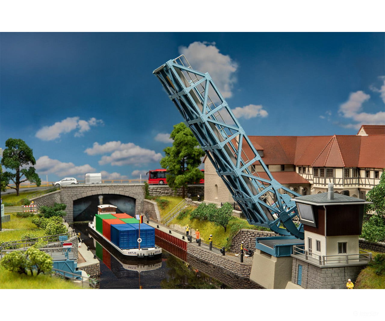 Faller 120506 Ho Bascule Bridge With Drive Tunnels & Bridges