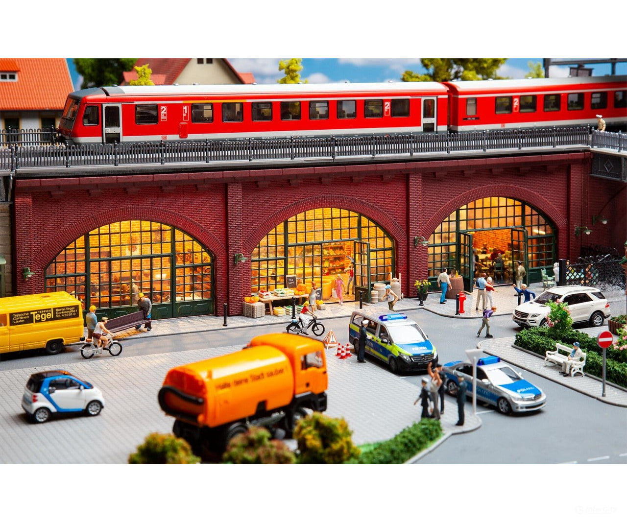 Faller 120571 Ho Arcades With Shops And Interior Equipment Structures