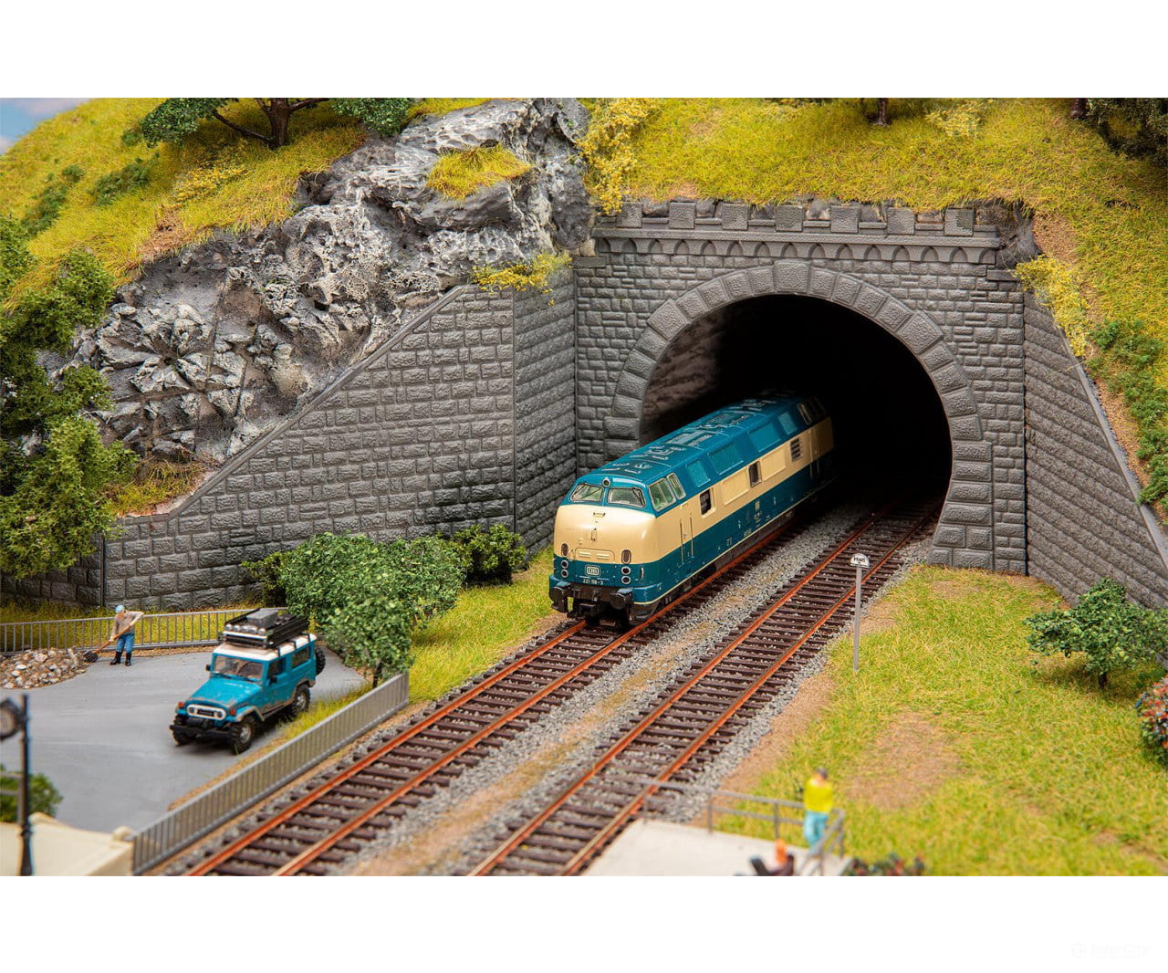 Faller 120578 Ho Tunnel Portal 2-Track Tunnels & Bridges