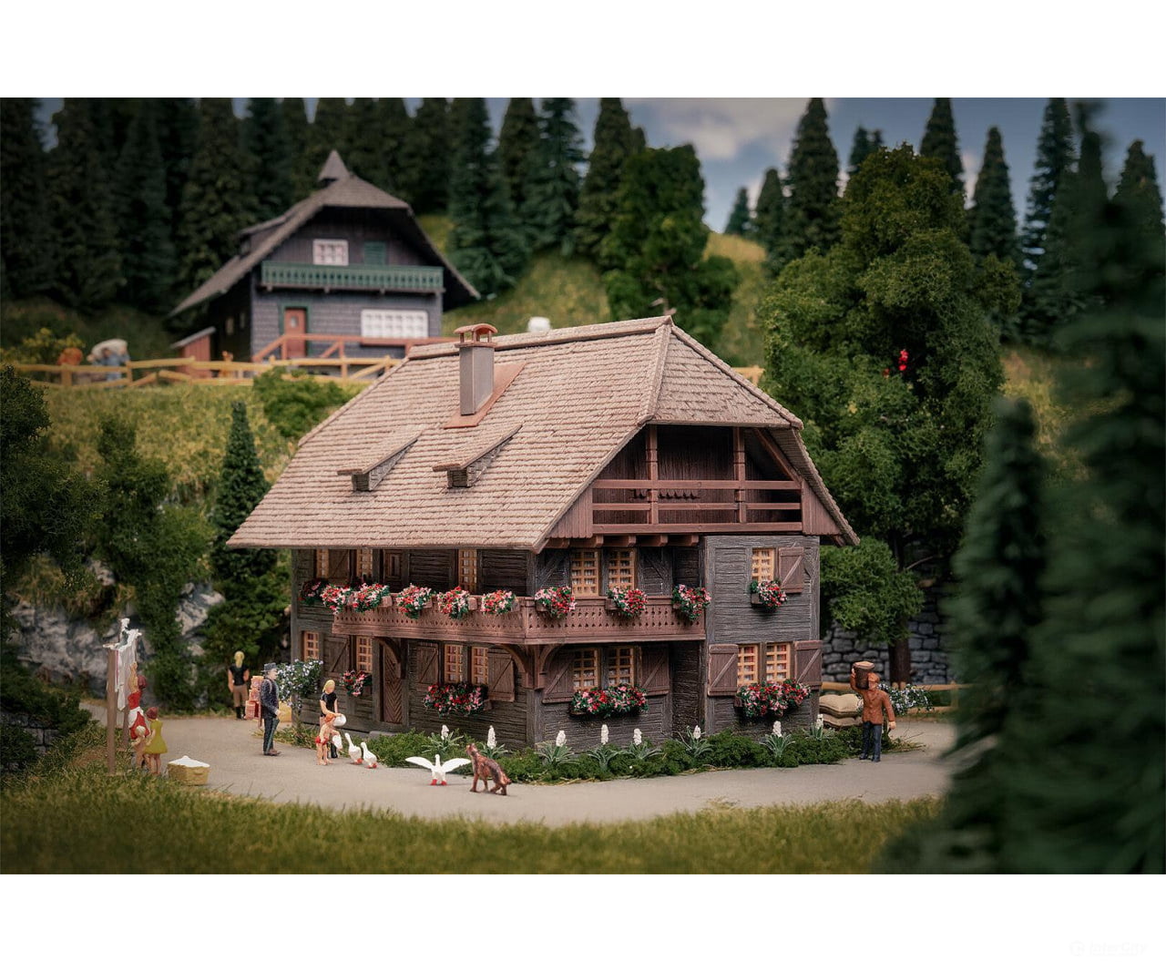 Faller 130012 HO Clockmaker’s house with figure Anniversary model - Structures