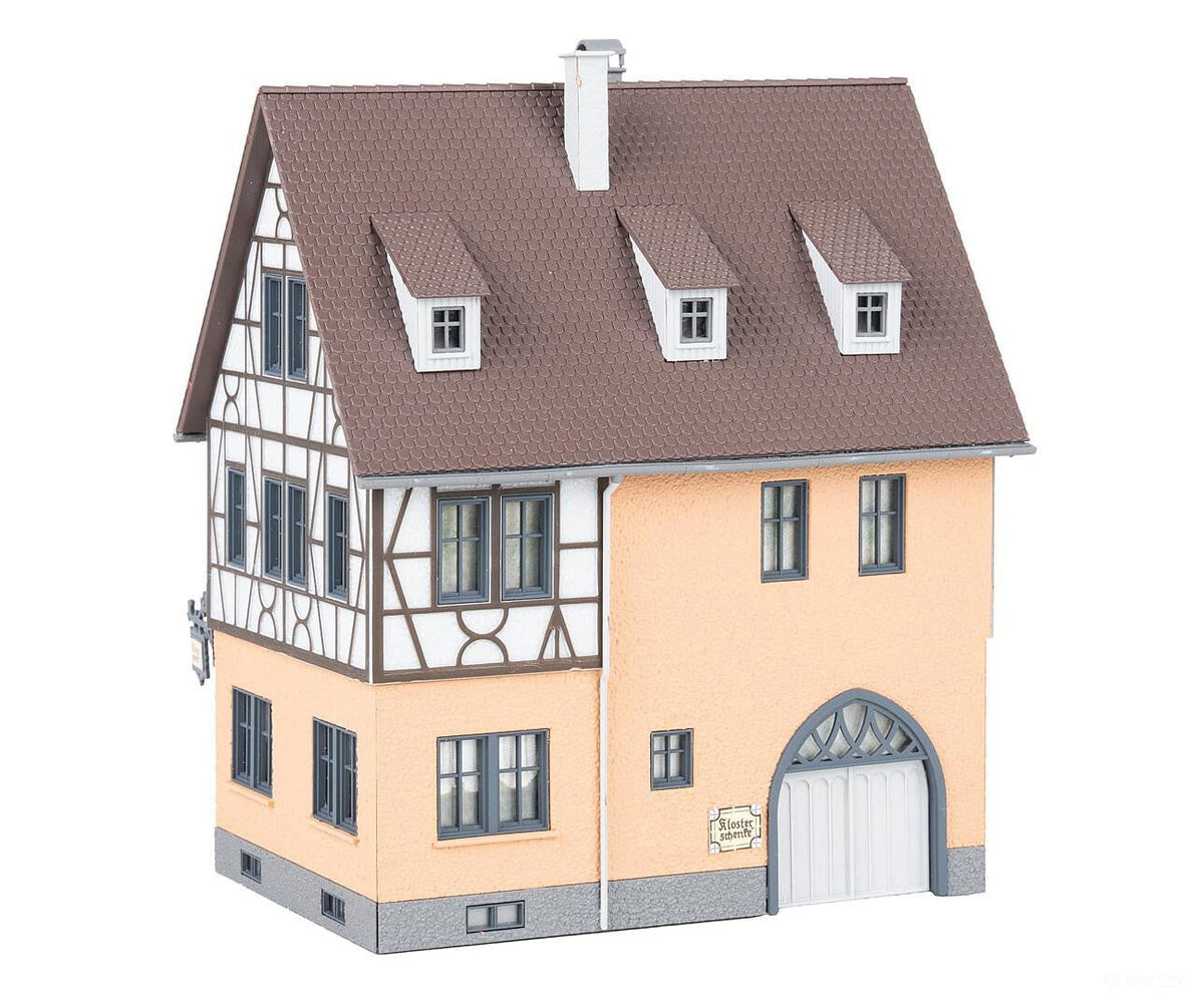 Faller 130147 HO Half-timbered house with farm building - Structures