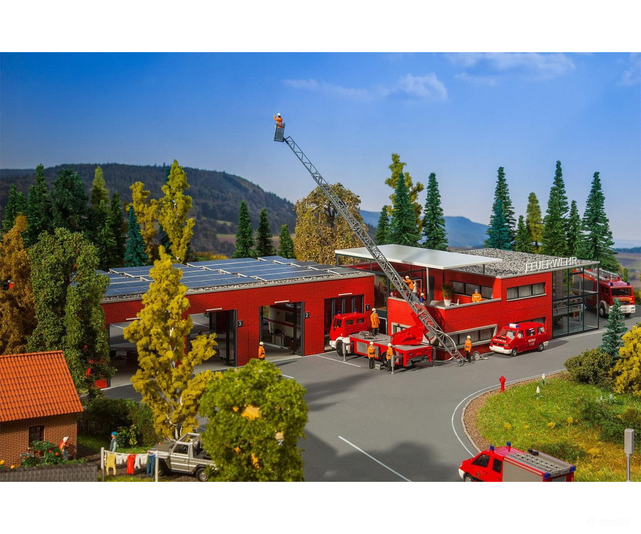 Faller 130160 Ho Modern Fire Station Structures