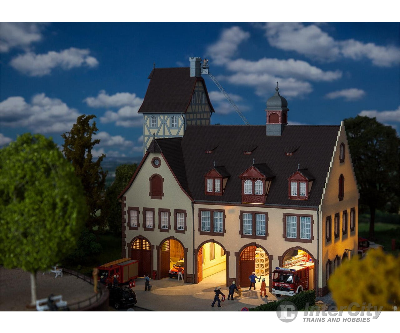 Faller 130163 Ho Central Fire Station Structures