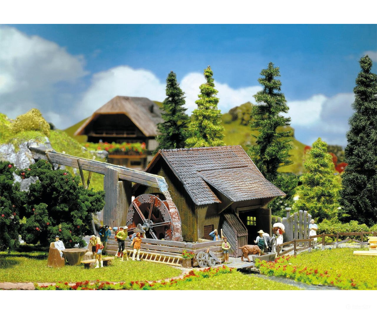 Faller 130225 Ho Water Mill With Pump Structures