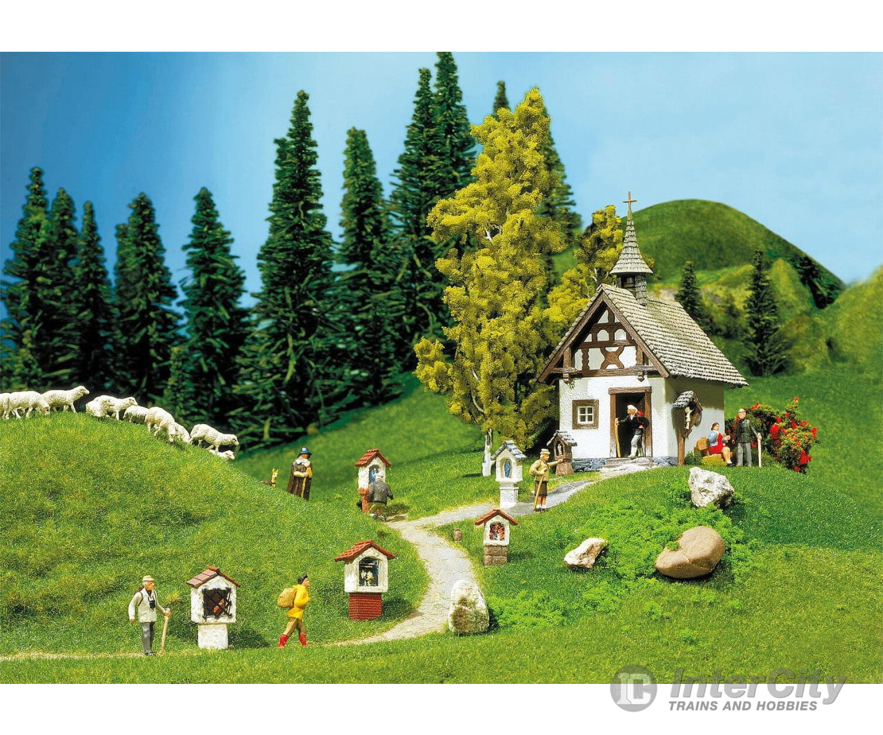 Faller 130235 Ho Chapel With Wayside Crosses Structures