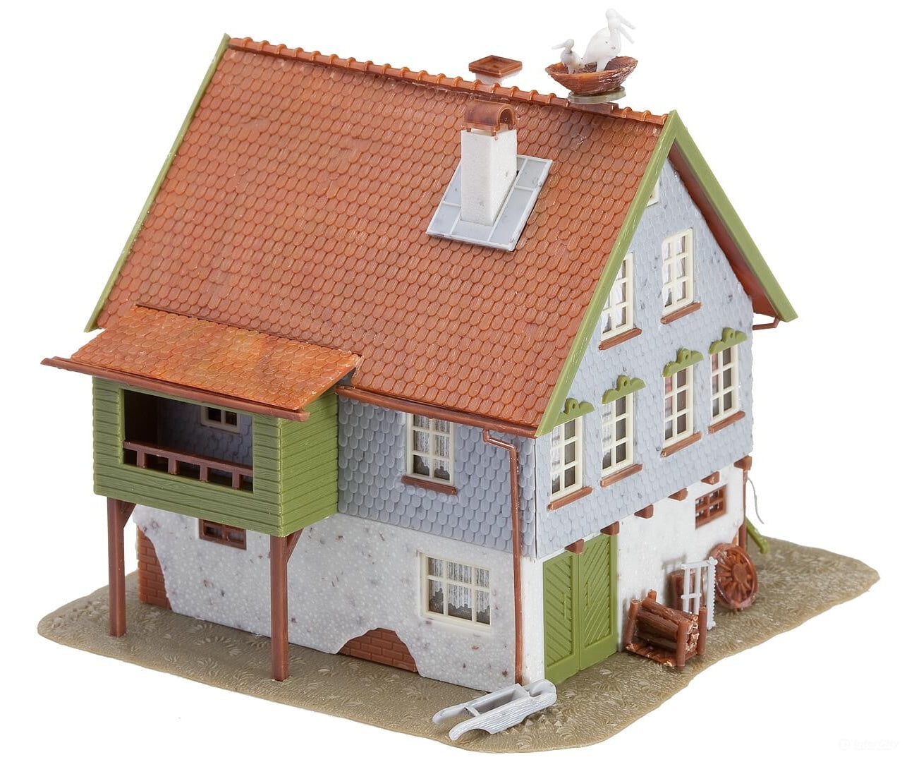 Faller 130280 Ho House With Stork’s Nest Structures
