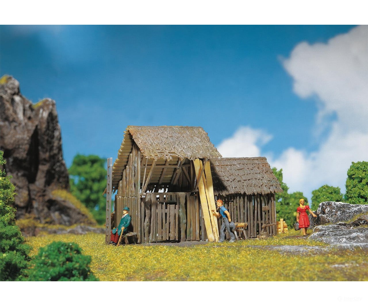 Faller 130294 Ho Log Barn Structures