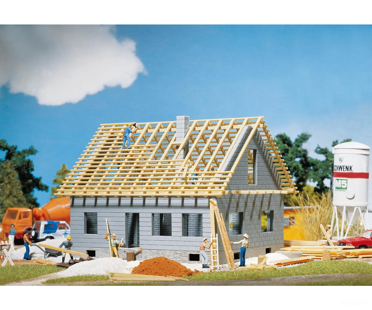 Faller 130303 Ho Detached House Under Construction Structures