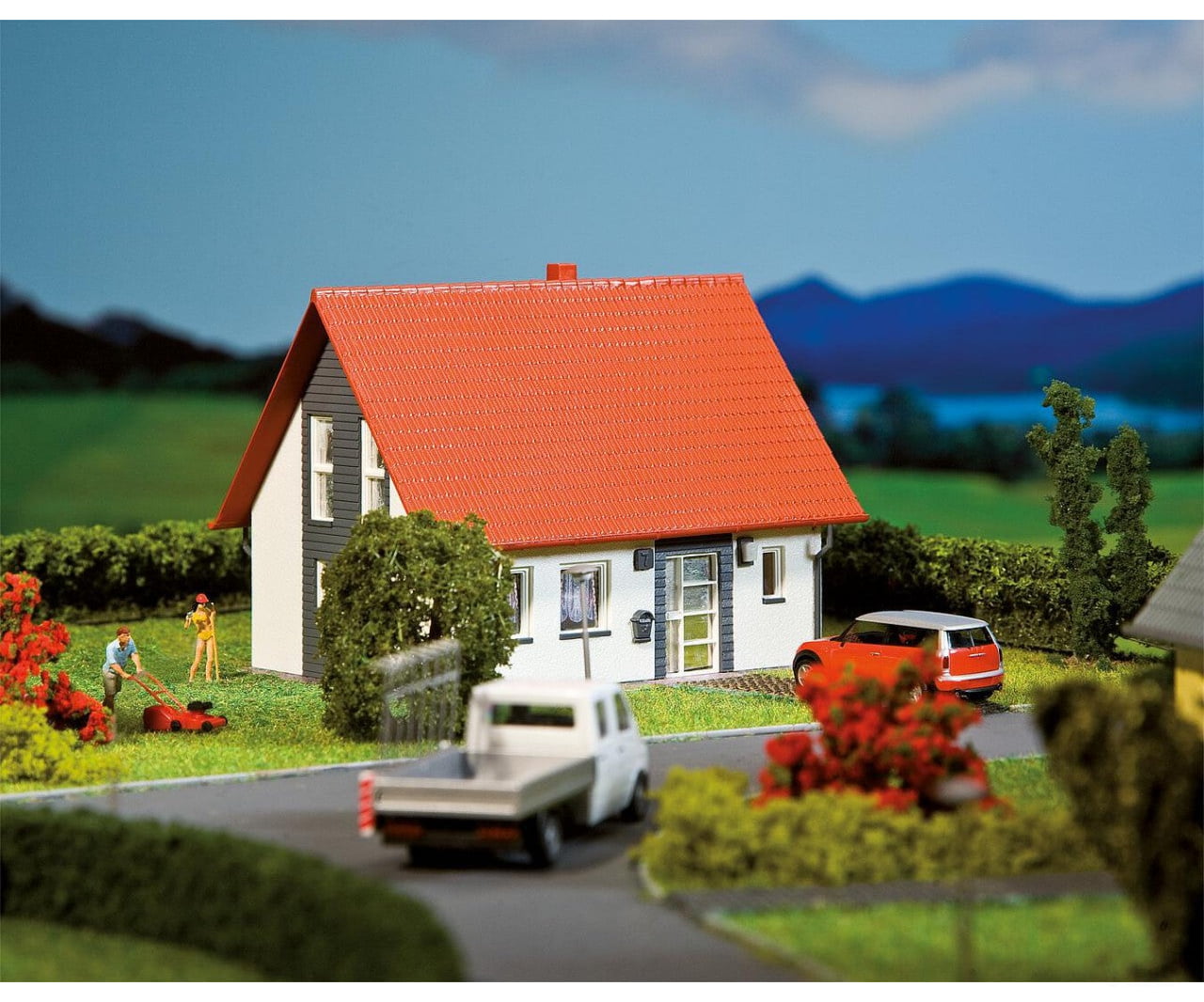 Faller 130316 Ho Detached House Grey Structures
