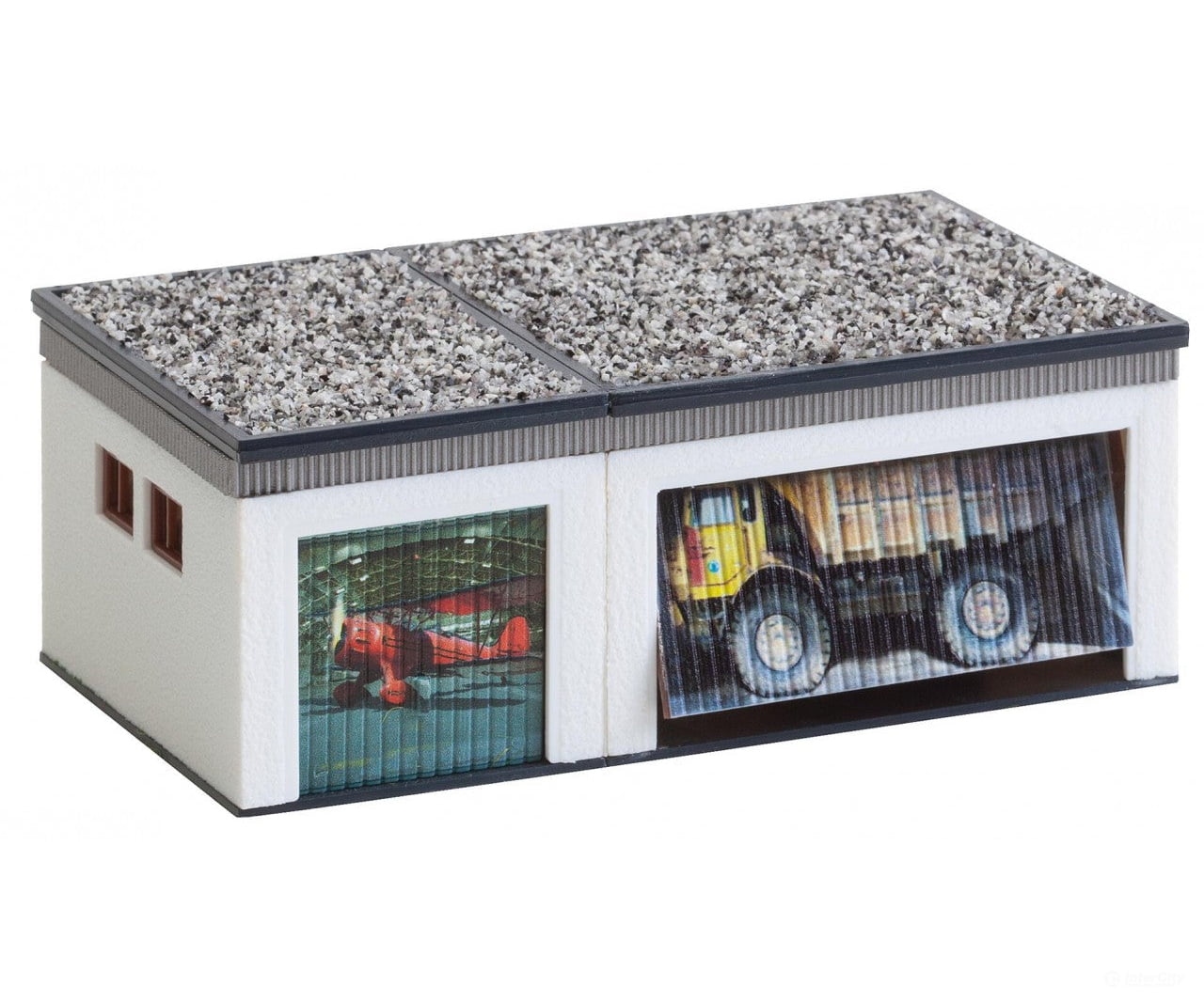 Faller 130319 Ho Double Garage With Drive Components Structures