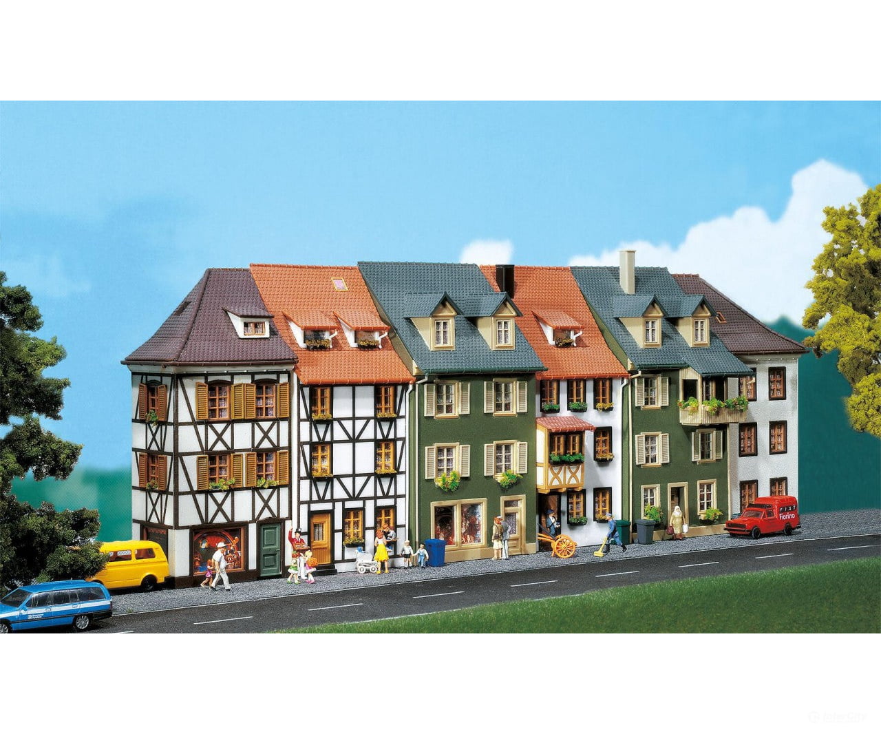 Faller 130430 Ho 6 Relief Houses Structures