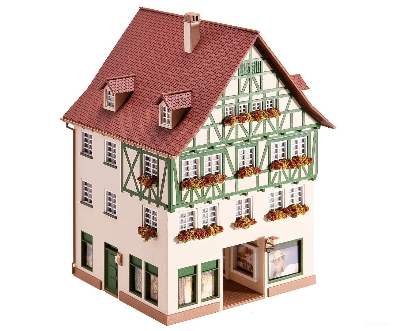 Faller 130492 Ho City House With Passage Structures