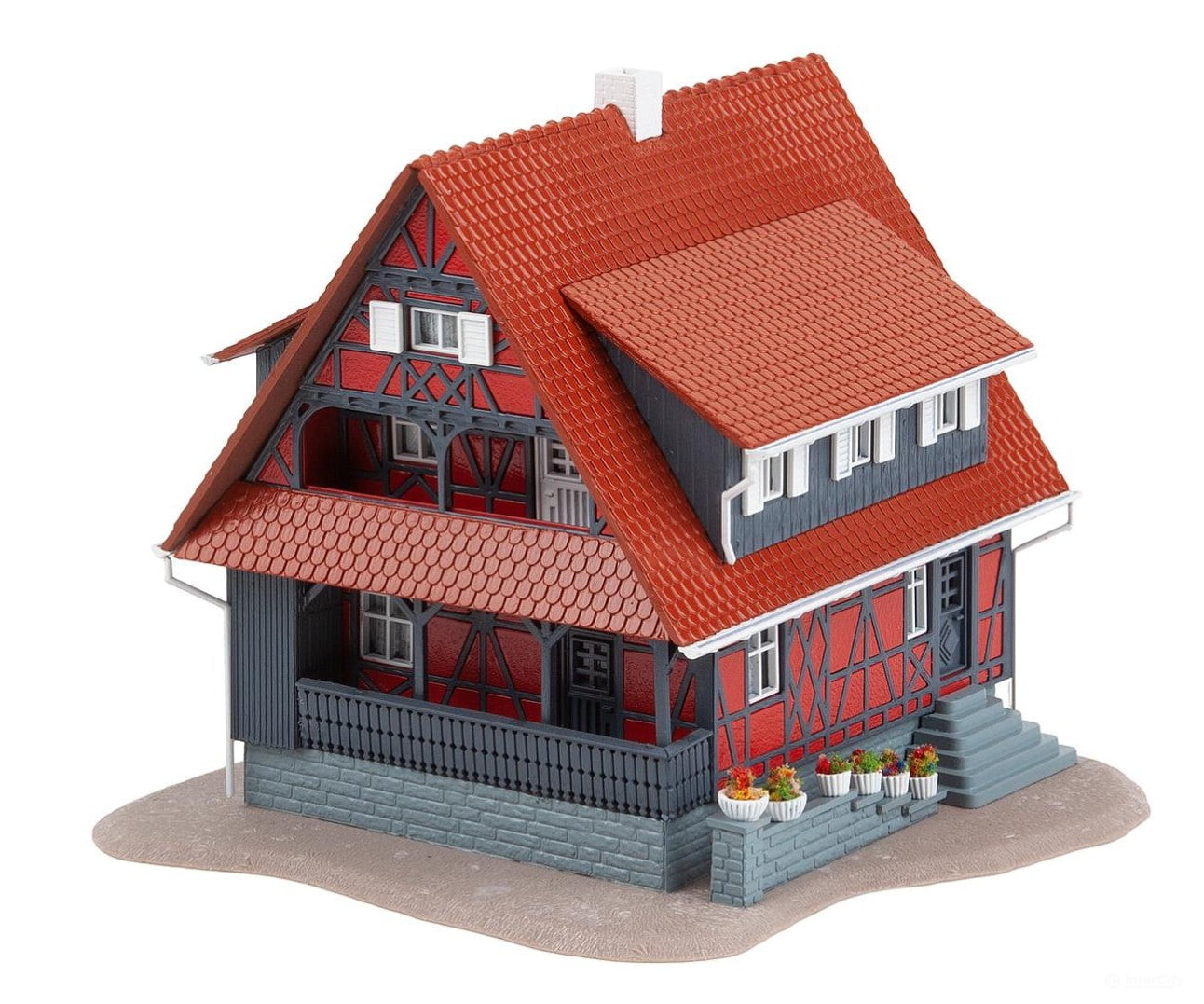 Faller 130587 Ho Half-Timbered House With Well Structures