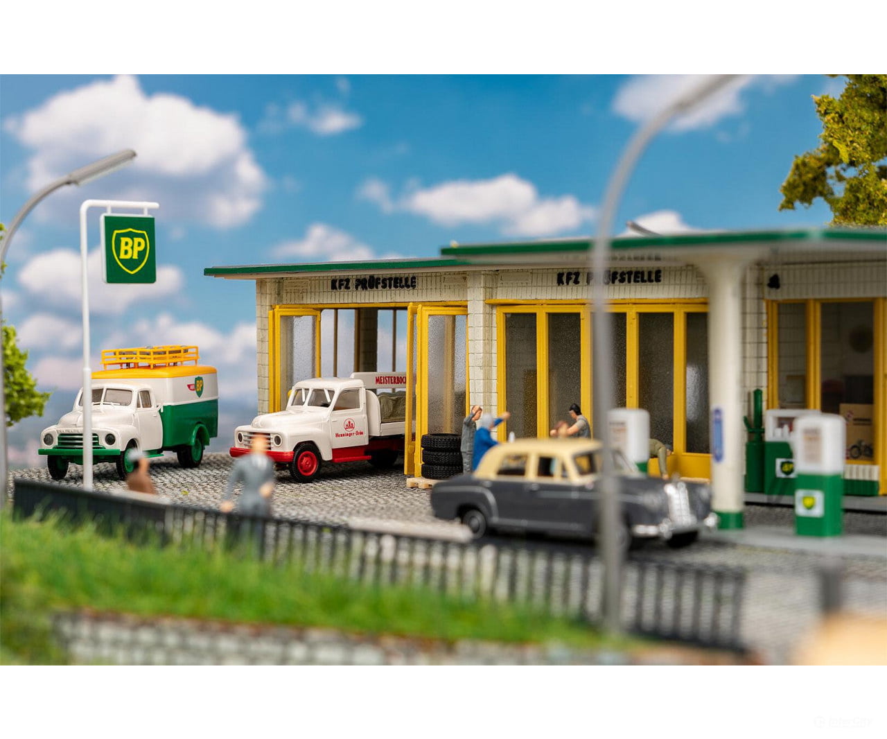 Faller 130592 Ho Large Filling Station Bp Structures