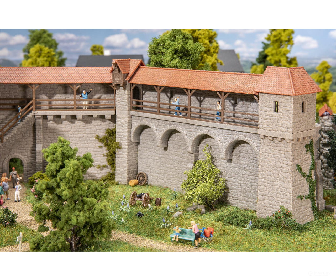 Faller 130693 Ho Fortified Towers Old-Town Wall Set Structures