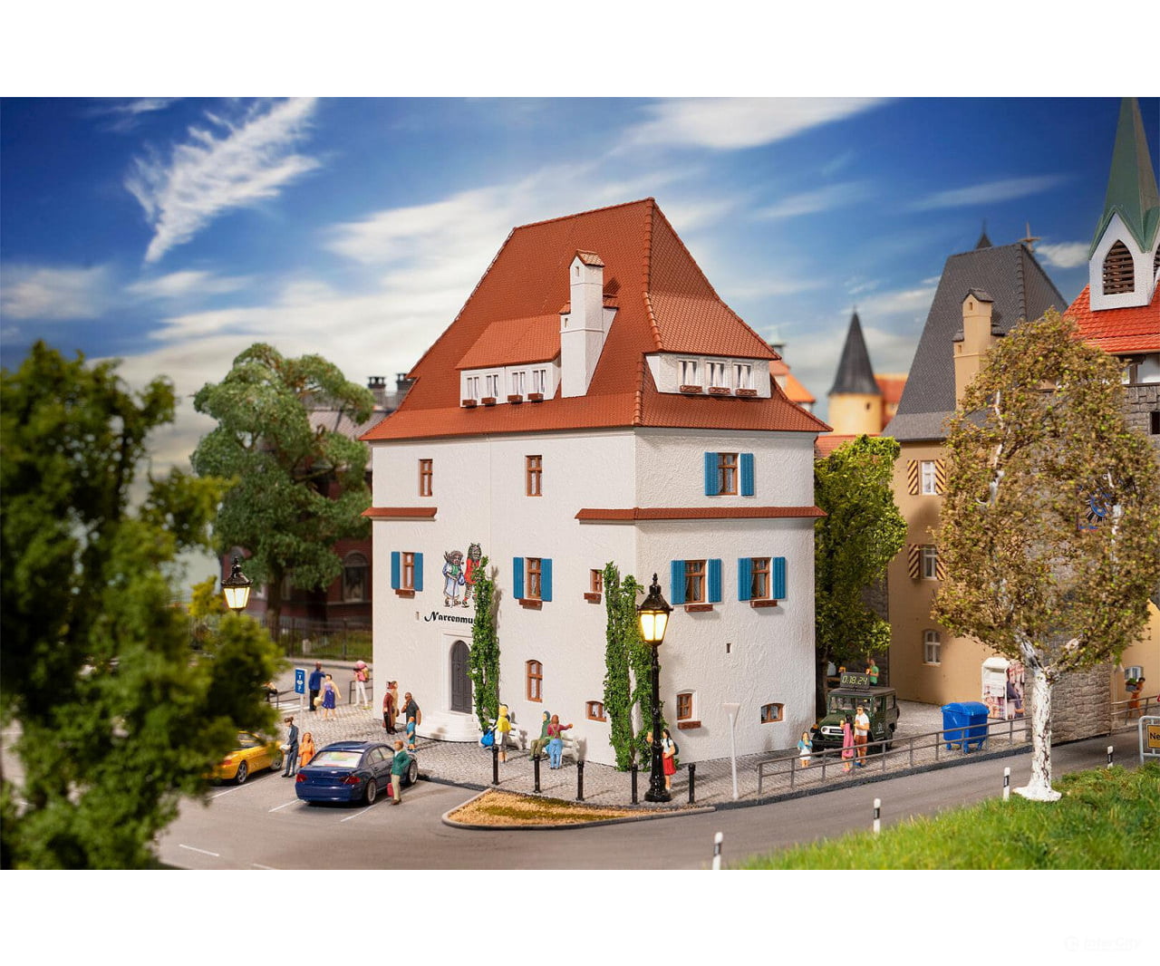 Faller 130694 Ho Town House With Jester Museum Structures