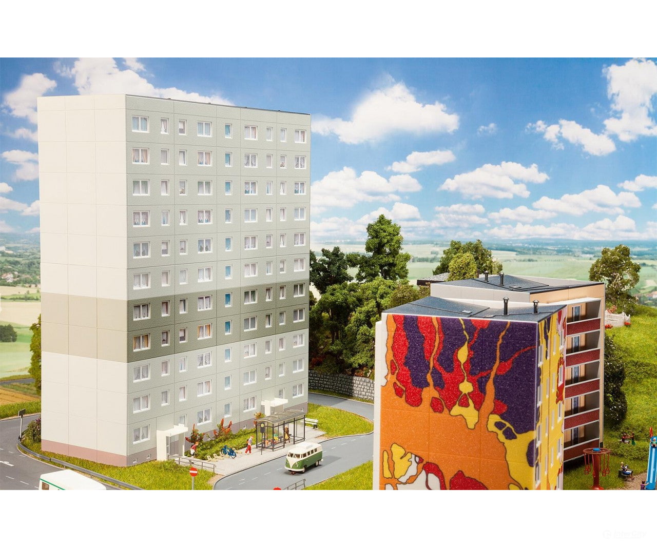 Faller 130802 Ho Prefabricated High-Rise P2 Supplement Structures