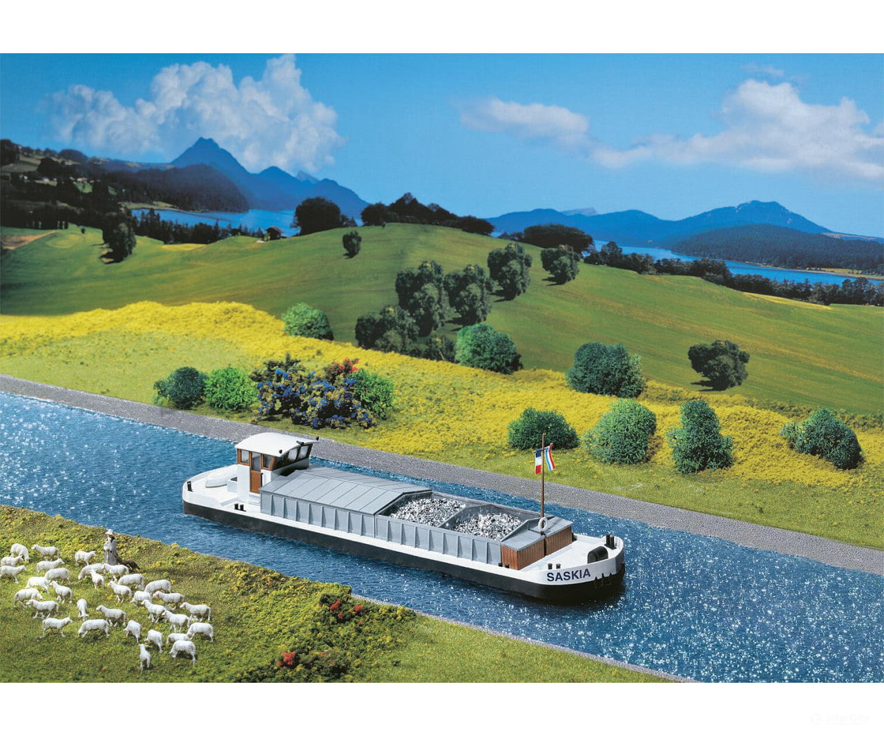 Faller 131005 Ho Motor Cargo Barge Structures