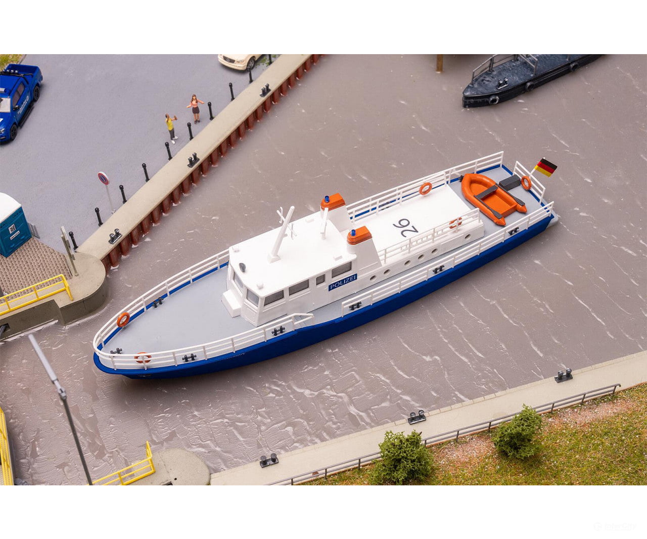 Faller 131019 HO Police boat - Scenic Details