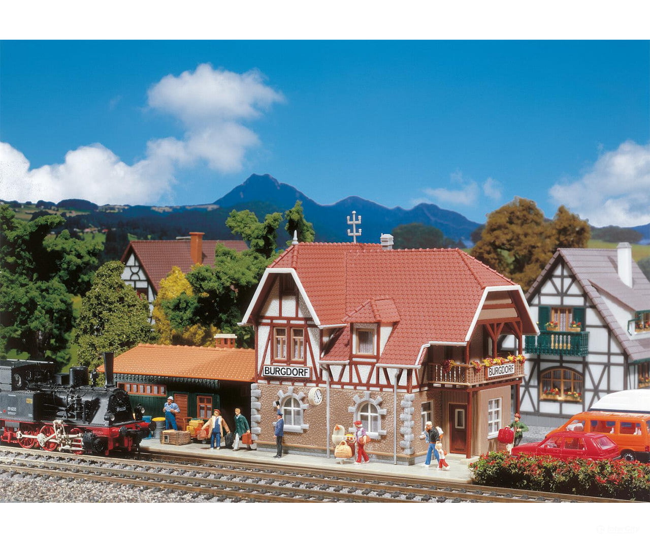 Faller 131377 Ho Burgdorf Station Structures