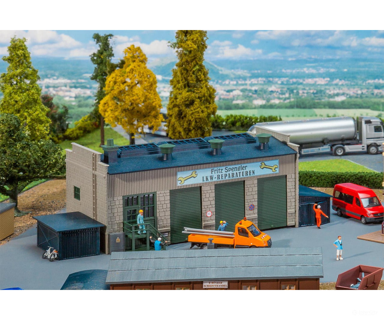 Faller 131385 Ho Truck Maintenance Factory Structures