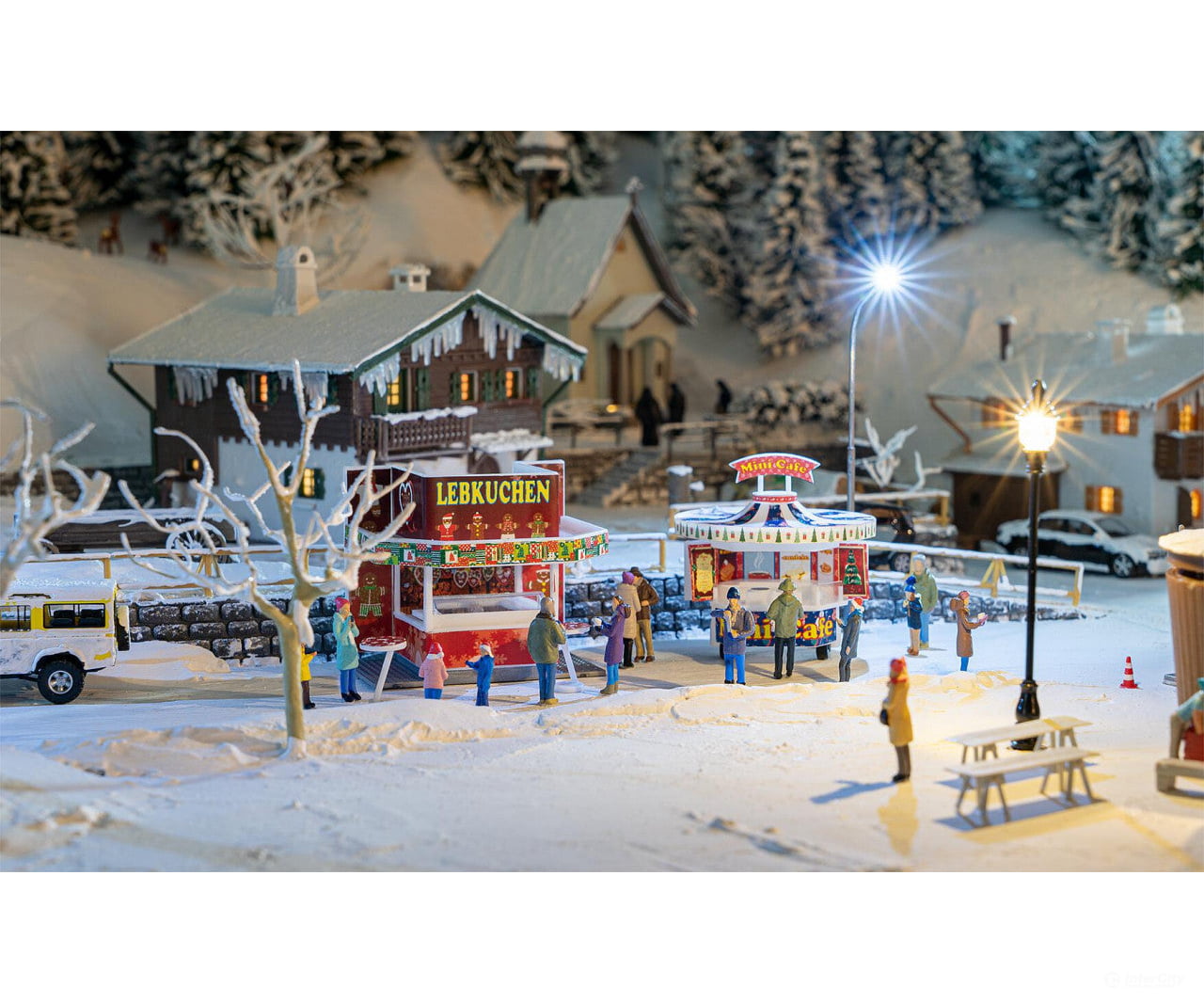 Faller 134001 Ho 2 Christmas Market Stands Structures