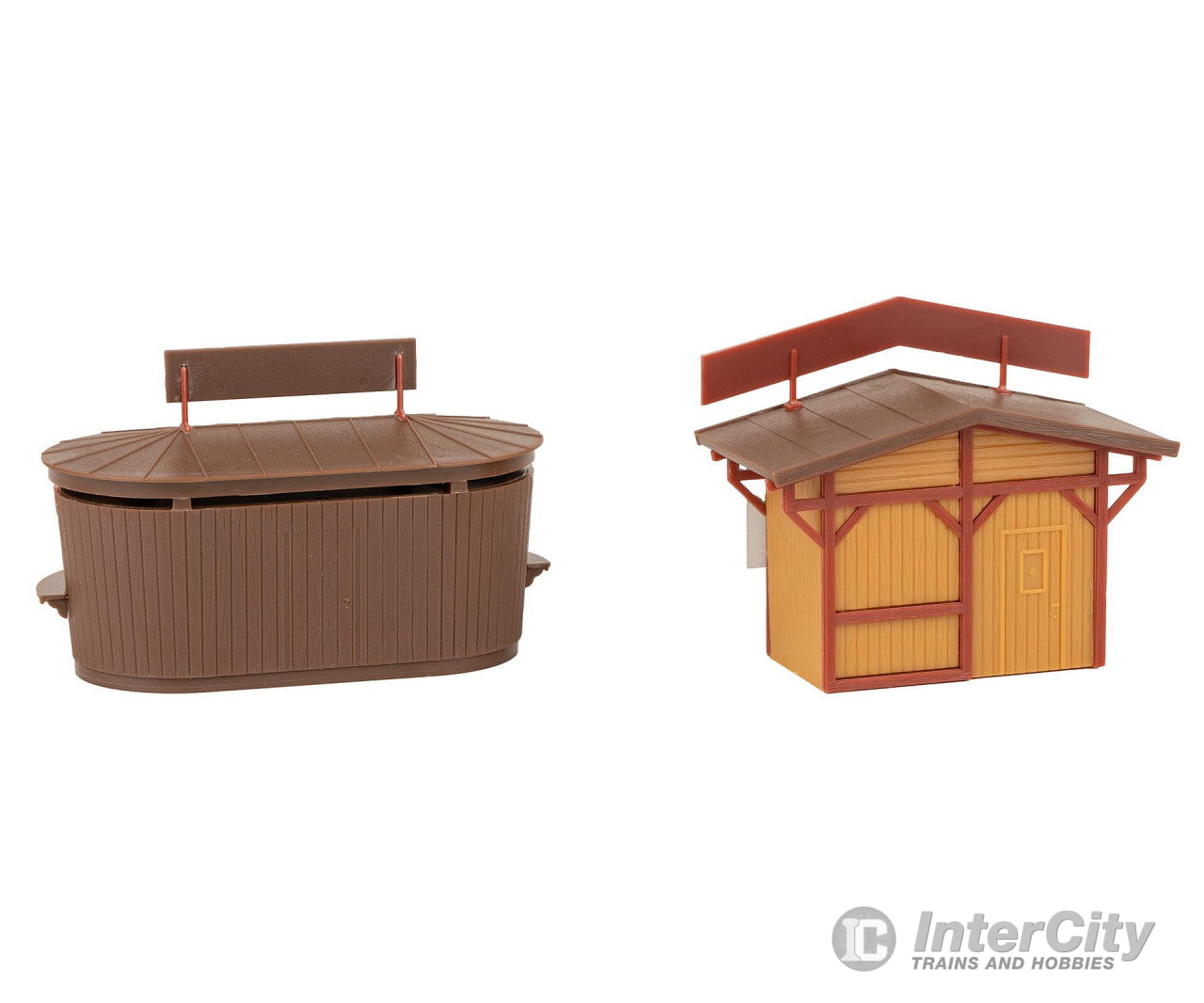 Faller 134002 Ho 2 Christmas Market Stands With Illuminated Tree Structures