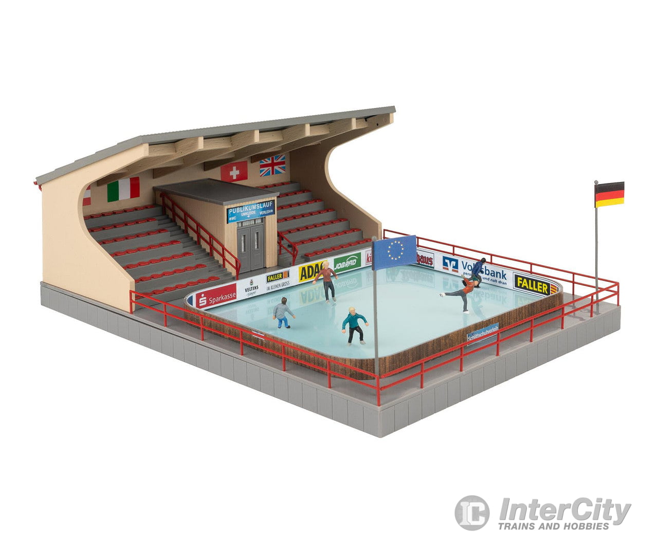 Faller 134005 Ho Artificial Ice Rink With Moving Figures Structures