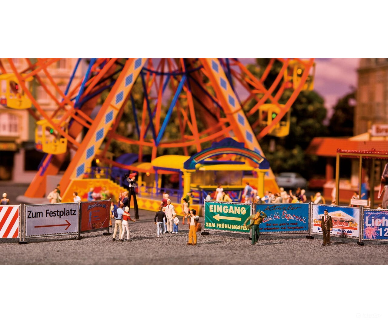 Faller 140358 Ho Fairground Barriers And Signs 720 Mm Structures