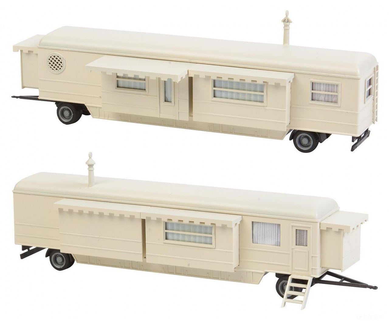 Faller 140480 Ho Set Of Funfair Caravans I Structures