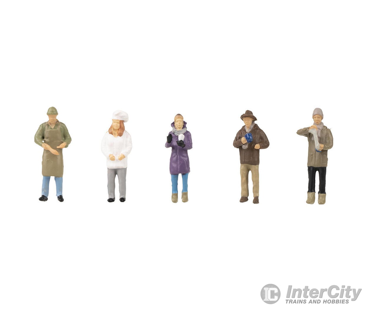 Faller 151649 Ho Christmas Market Vendors Figures