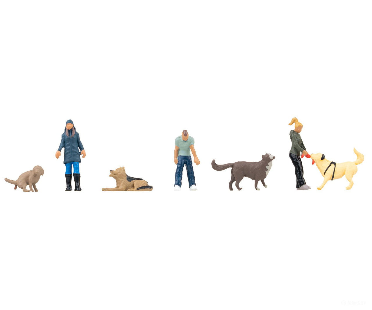 Faller 151745 HO Walkers with dogs - Figures