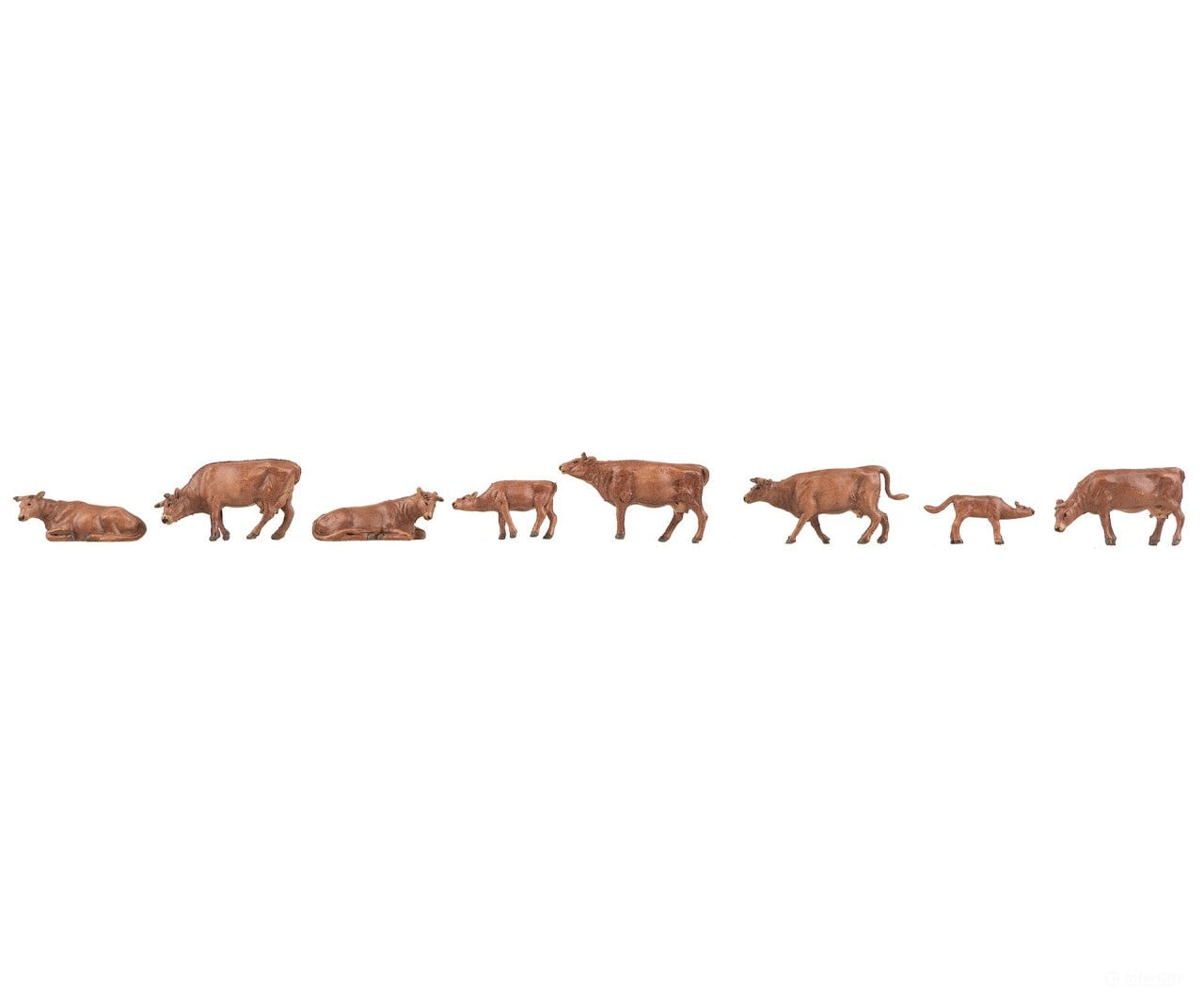 Faller 151922 Ho Allgäu Brown Cattle Figures