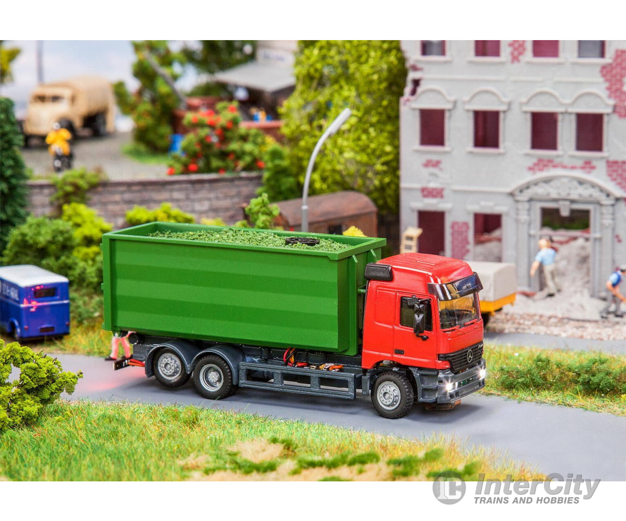 Faller 161313 Ho Car System Digital Lorry Mb Actros Lh’96 Roll-Off Container (Herpa) Cars & Trucks
