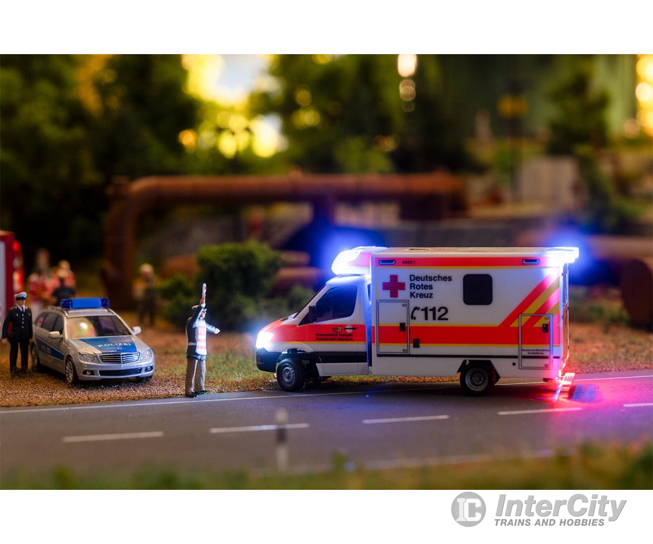 Faller 161321 HO Car System Digital MB Sprinter Ambulance DRK (HERPA) Cars & Trucks