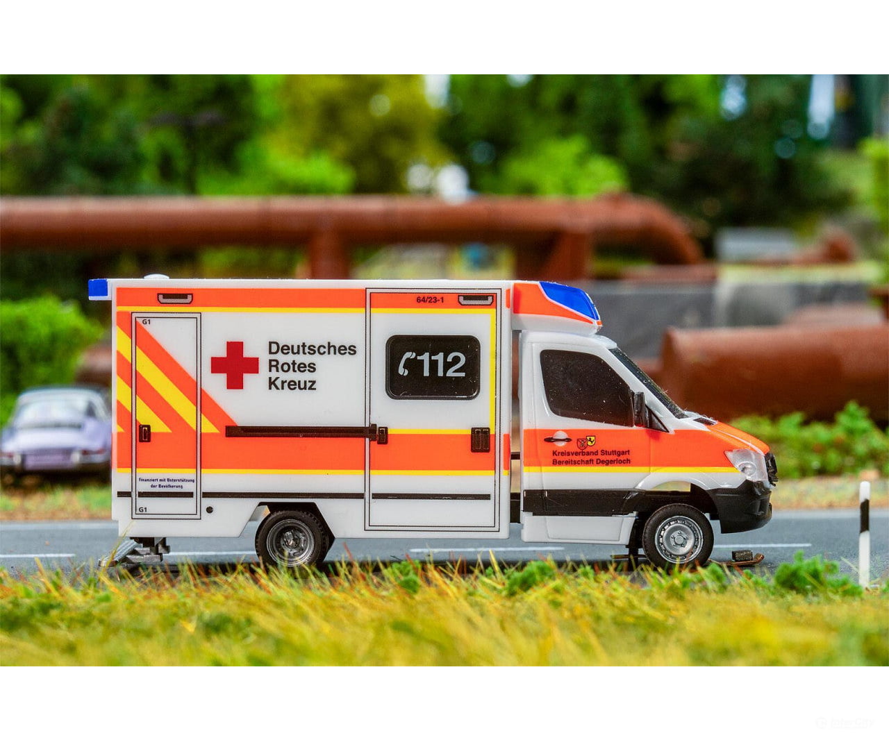 Faller 161321 HO Car System Digital MB Sprinter Ambulance DRK (HERPA) Cars & Trucks