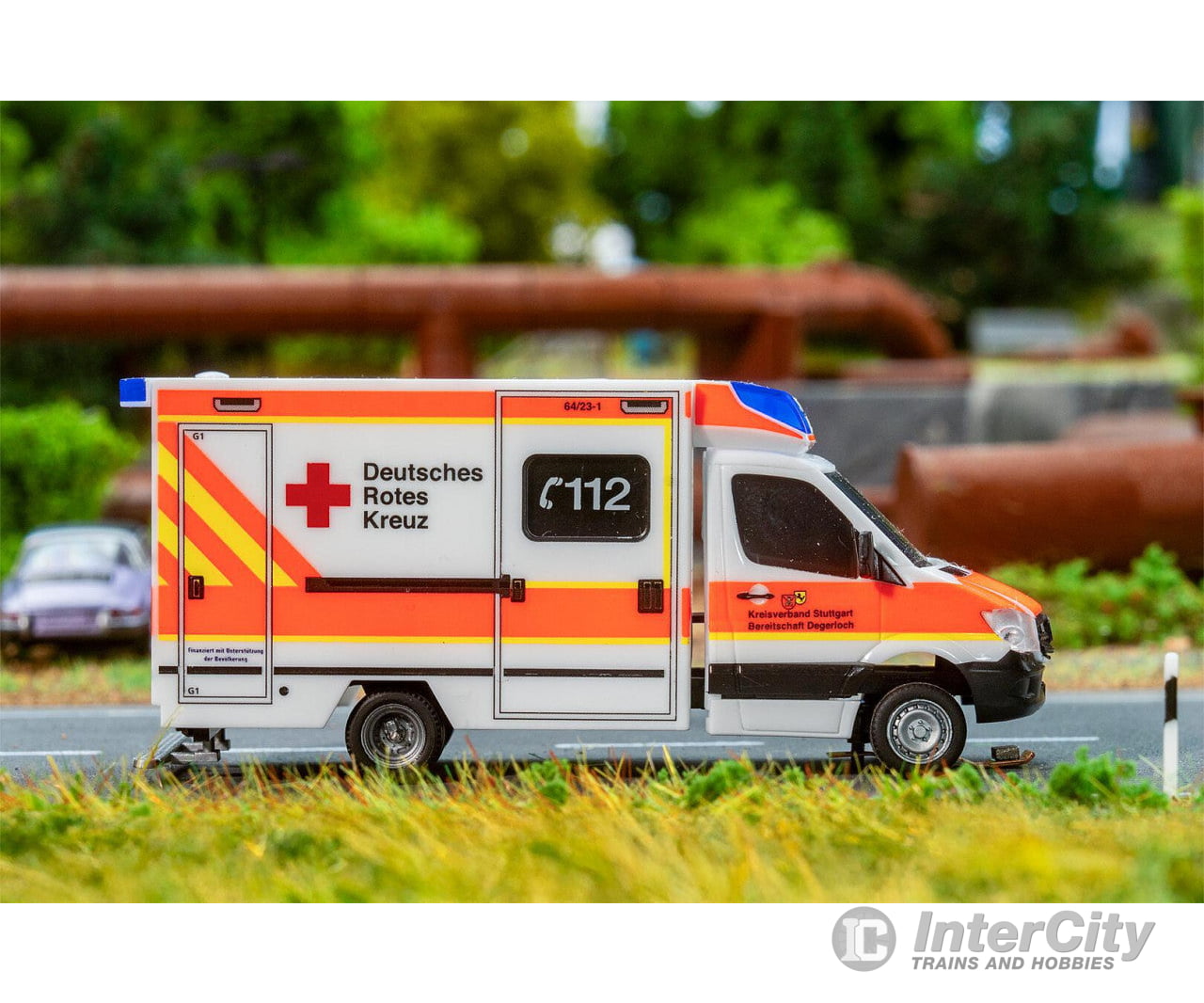 Faller 161321 HO Car System Digital MB Sprinter Ambulance DRK (HERPA) Cars & Trucks