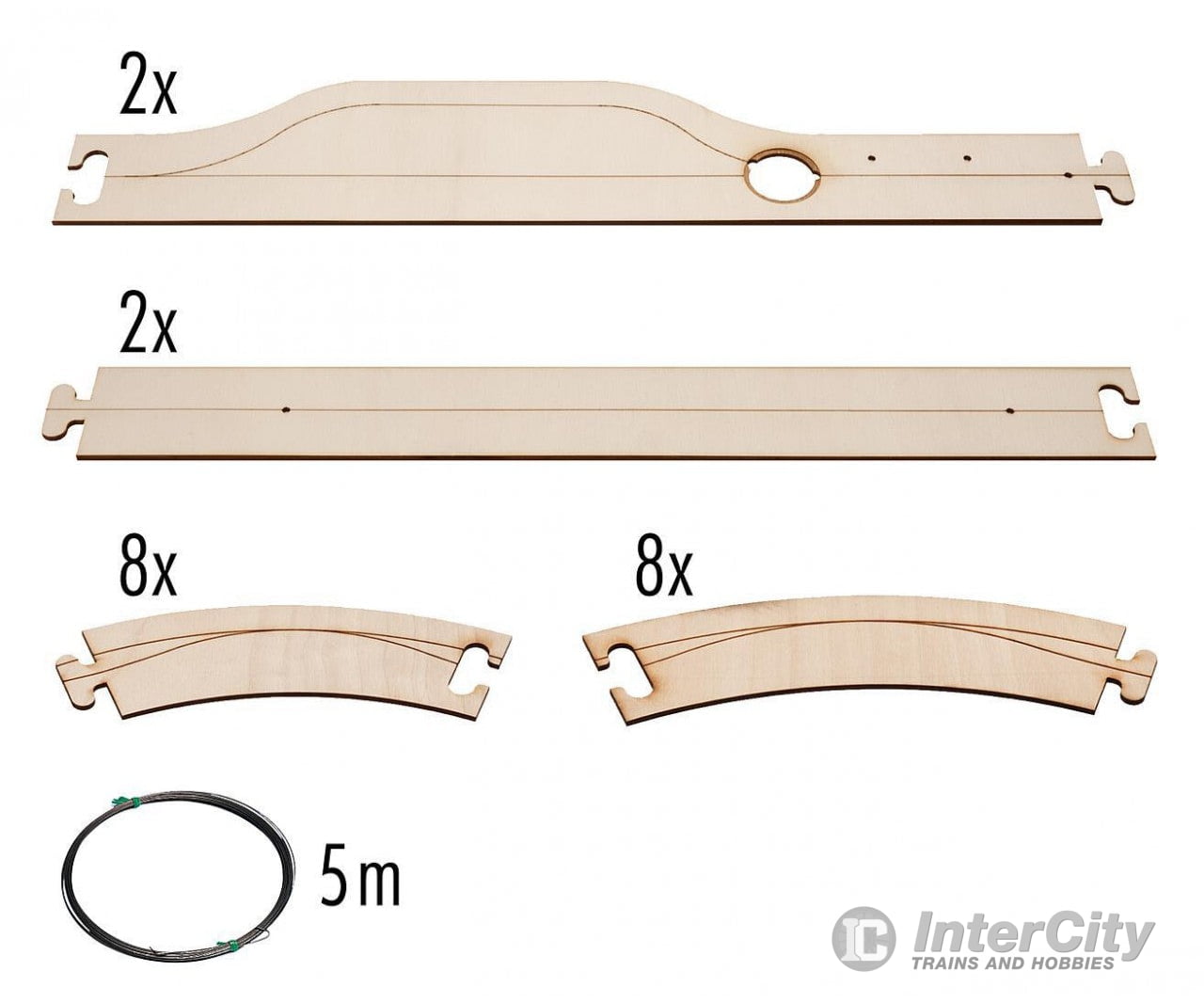 Faller 162100 N Laser-Street Basic-Set Street Elements Cars & Trucks