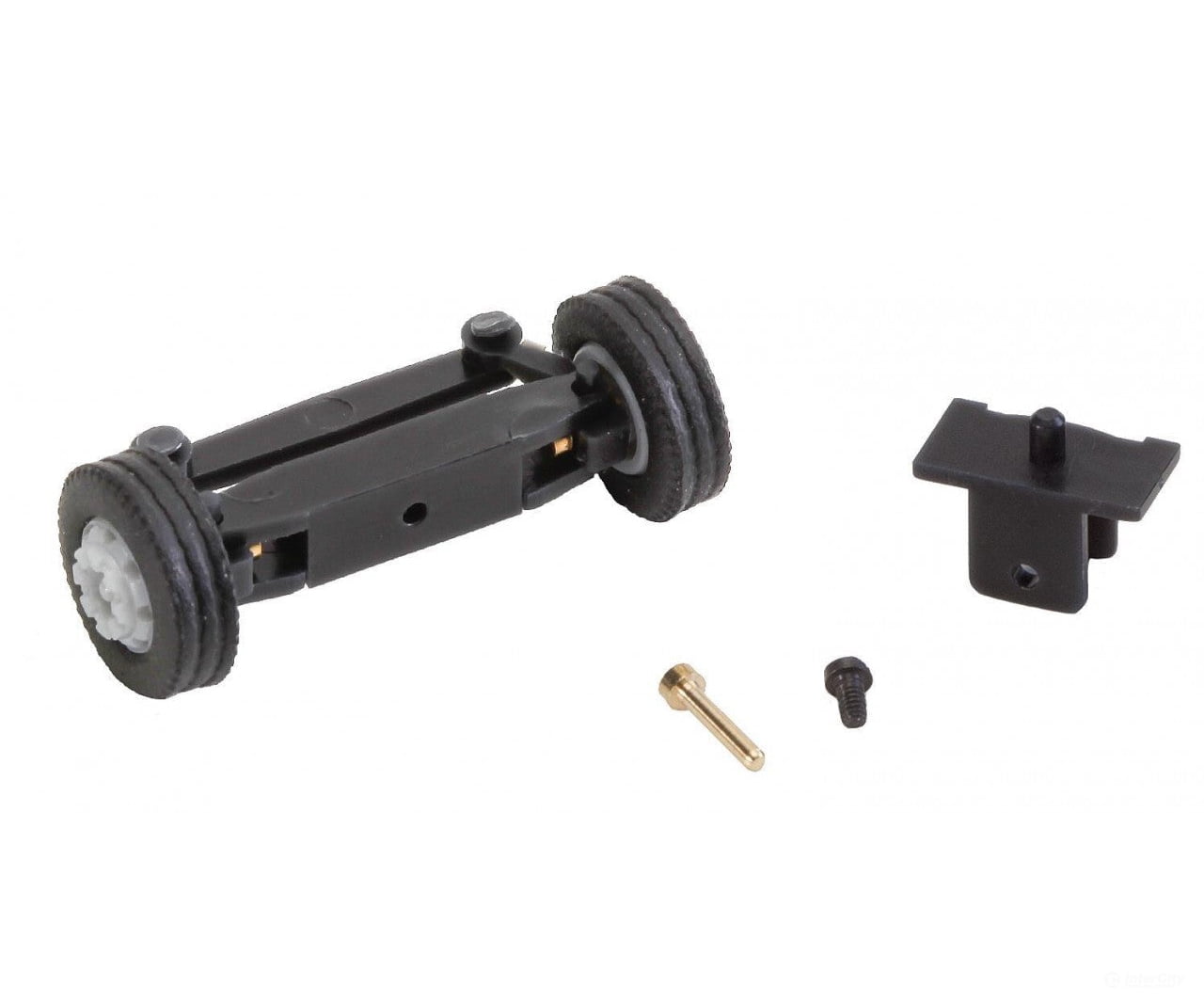 Faller 163012 Ho Front Axle Completely Assembled For Lorries 7.5 T. (With Wheels) Parts