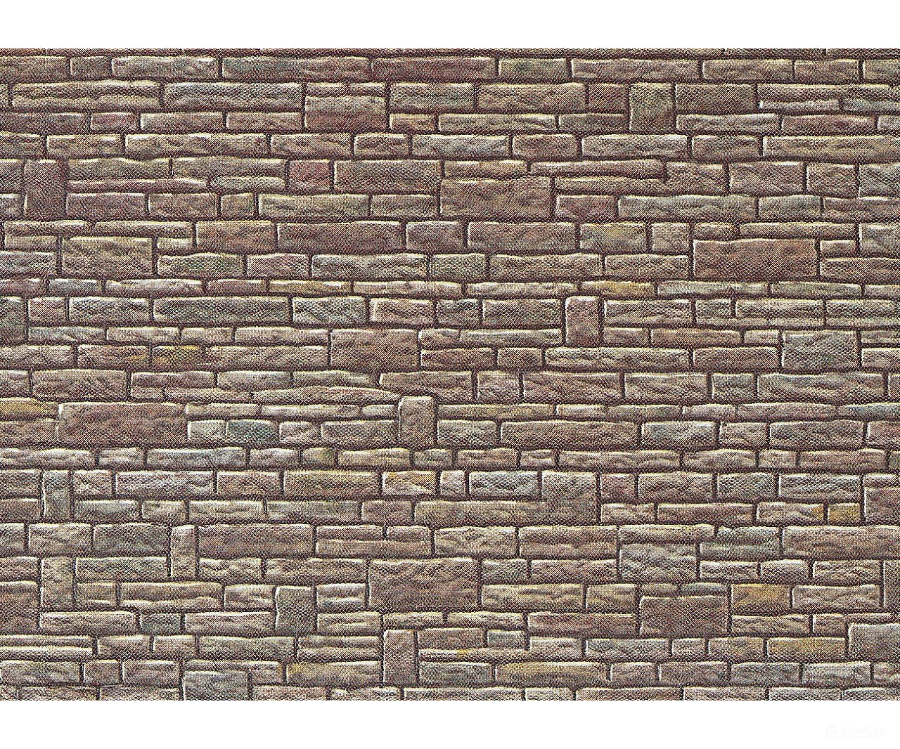Faller 170604 Ho Wall Card Cut Stone Green-Yellow-Brown Other Scenery
