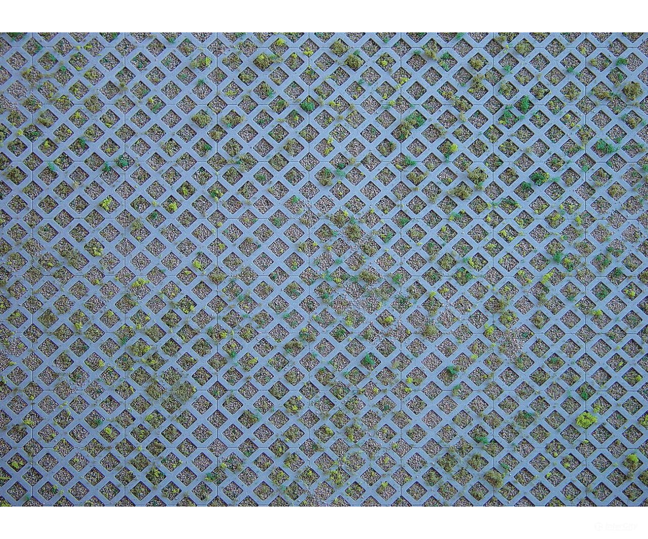 Faller 170625 Ho Wall Card Diamond Perforated Bricks With Grass Other Scenery