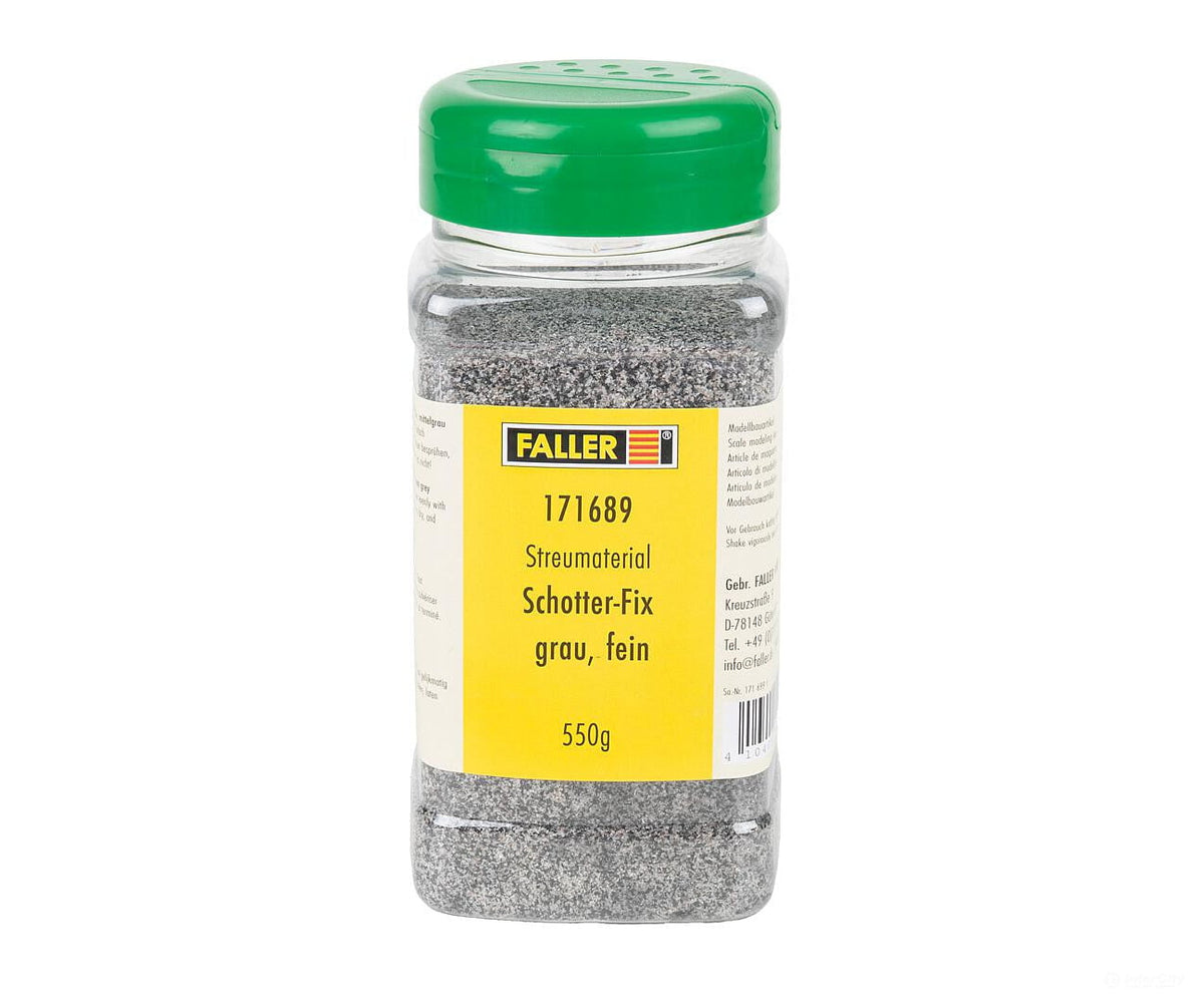 Faller 171689 HO Spreading material Gravel-Fix grey fine 550 g - Ballast & Roadbed