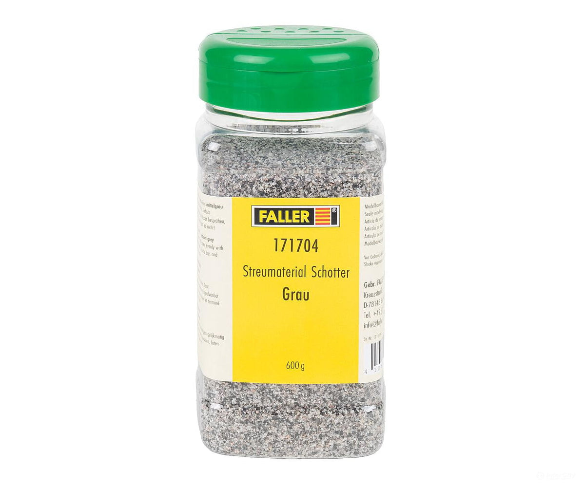 Faller 171704 HO Gritting material Gravel grey 600 g - Ballast & Roadbed